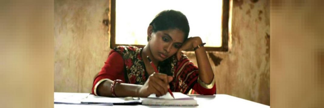 Malko, a government school teacher from the film 'Newton' performing her duties at an election booth in Chhattisgarh.